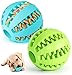 CHUANGOU 2 Pack Palla per Cani in Gomma Naturale Giocattolo Palla per Cane Cani Grandi e Piccoli- Giocattolo da Masticare (Verde & Blu)