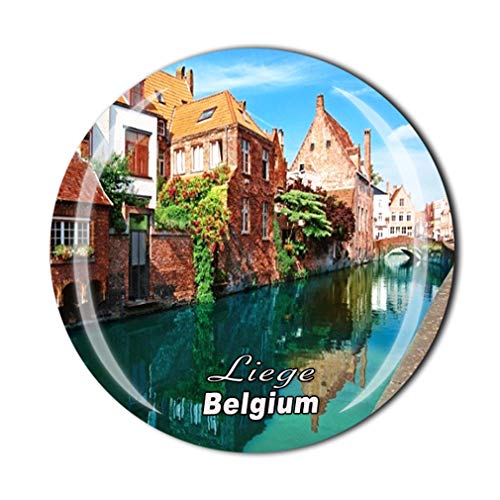 Liege Belgique Aimant de réfrigérateur souvenir de voyage Cadeau de maison Cuisine Réfrigérateur Décoration Magnétique Autocollant Cristal Magnet Collection