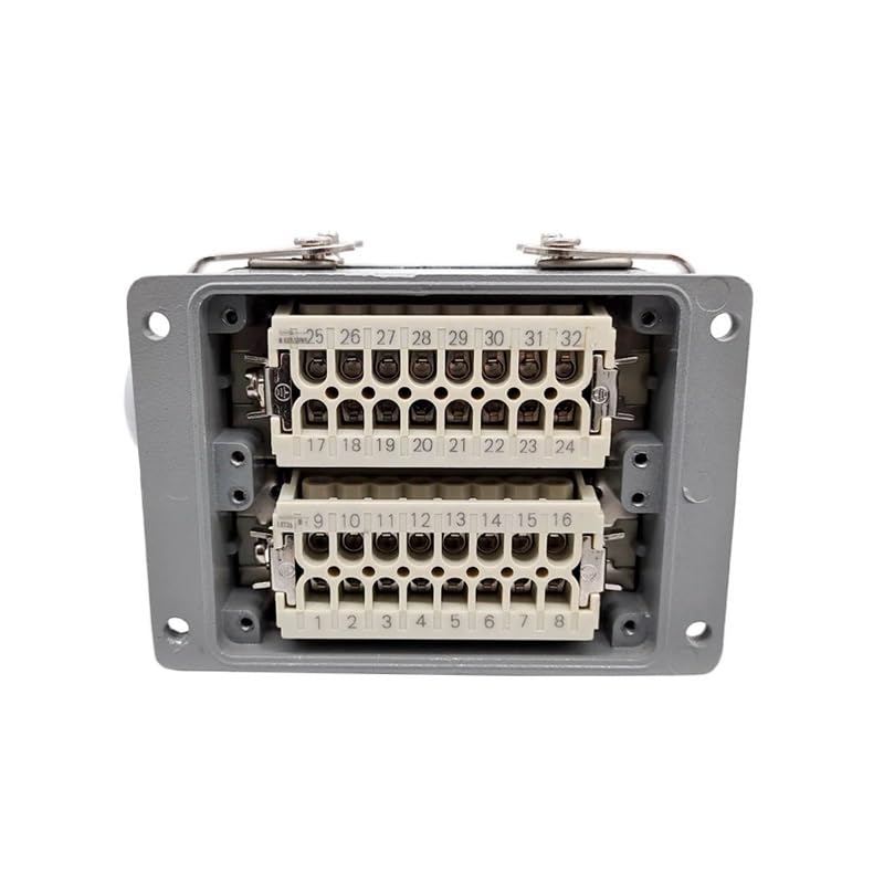 Conector industrial rectangular de aviación 32 pines miniatura 5