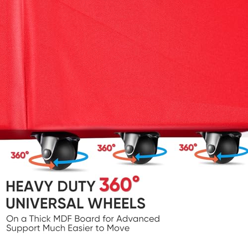 BALEINE 9 ft Rolling Christmas Tree Storage Bag, 3 Swivel Wheels for Easy Moving, Heavy Duty 600D Oxford Fabric Extra Large Artificial Christmas Tree Bag with Reinforced Carry Handles (Grey) by BALEINE - Image 2