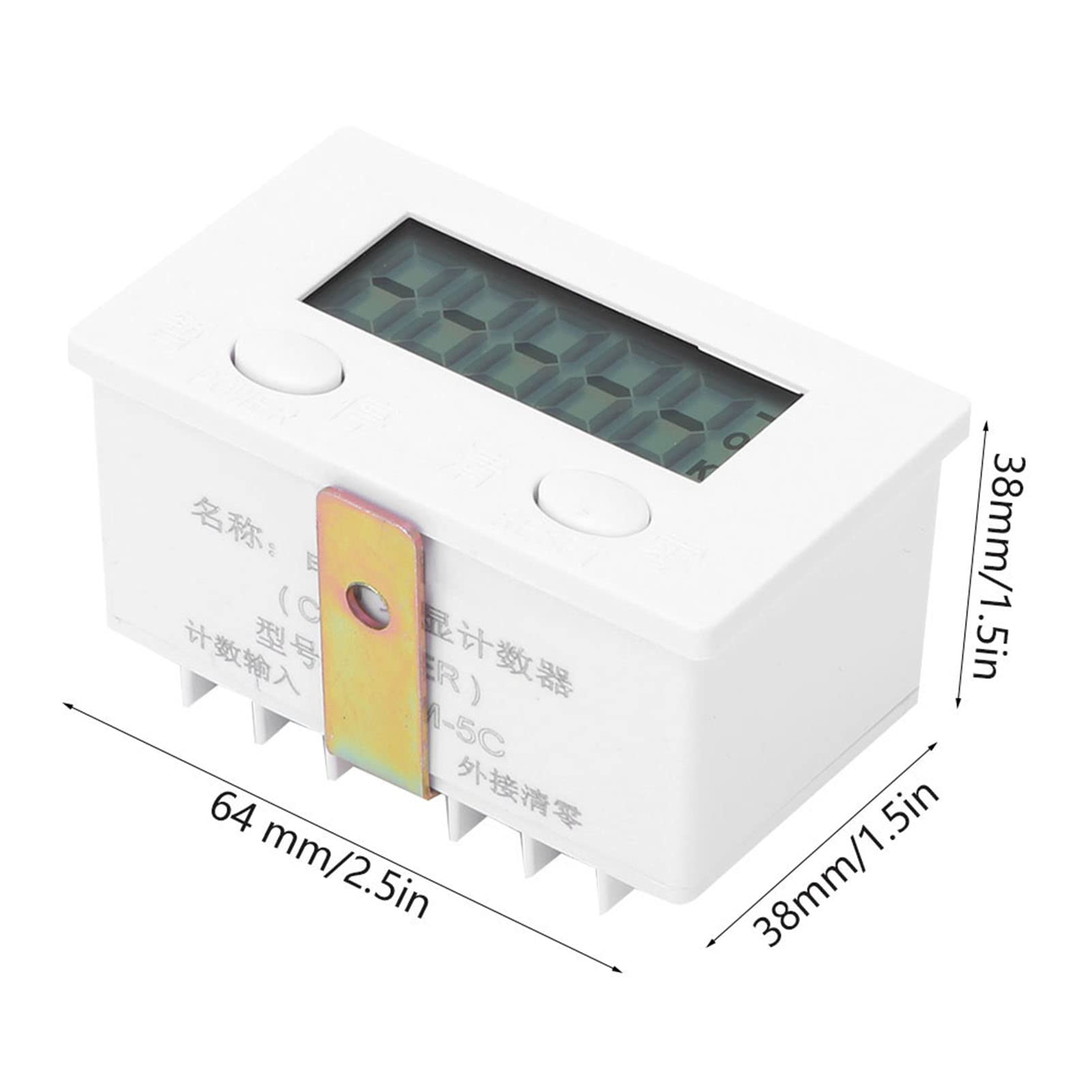 Compteurs à induction magnétique BEM-5C 0-99999 Compteur à affichage LCD à 5 chiffres Commutateur à induction magnétique en métal 1,5 V Totalisateur électronique 20 Hz Éléments de contrôle industriels
