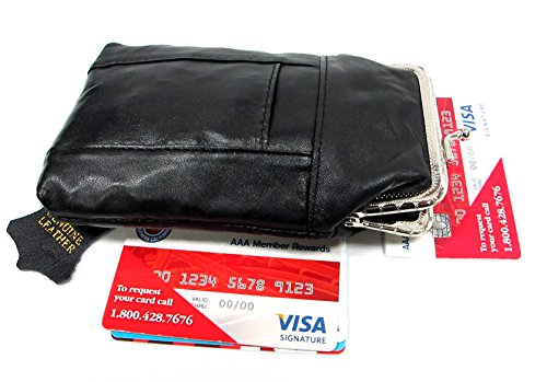 Snap Top Genuine Soft Leather Cigarette Case 2Pc For $11.99 Black + Brown #TOP2