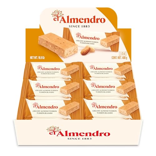Creamy Almond Turron Nougats From Spain, Traditional Spanish Candy Individually