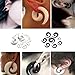 HUIZIUYUQI 2 Packs of Spiral Tapers and Plugs for Women and Men - Black and White Acrylic Ear Piercing Hanger Gauges Expander Stretching Tunnels and Plugs - Body Piercings Jewelry (9/16