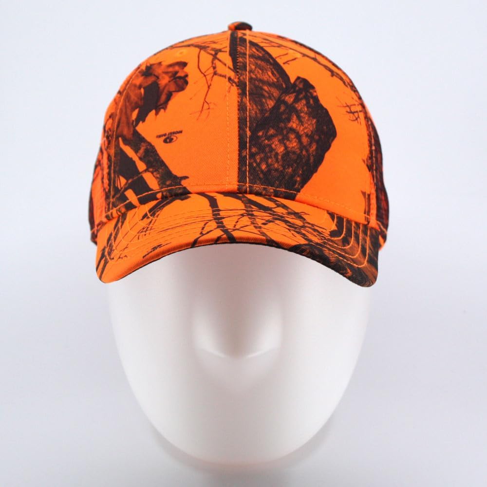 The Vintage Year Plain Cotton Structured Mesh Adjustable Trucker Sports Baseball Cap (Blaze) - Image 7