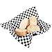 UMIKAkitchen Checkered Deli Food Basket Liner a quadretti 200 fogli per alimenti wrapping resistente ai grassi, sandwich hamburger wrap per evitare macchie di cibo e patatine frittes (22 x 22 cm)
