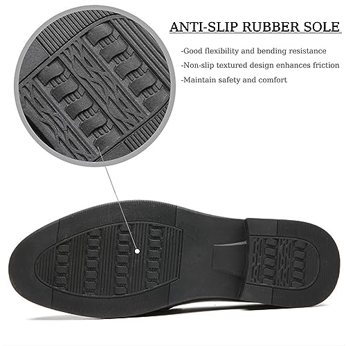 Men's Dress Oxford Shoes Slip On Causal Leather Shoes Fashion Walking Shoes Business Office Party Comfort Loafers4