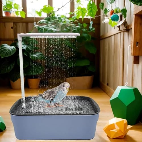 Bañera para loros con enganche seguro: evita salpicaduras fuera de la jaula 7
