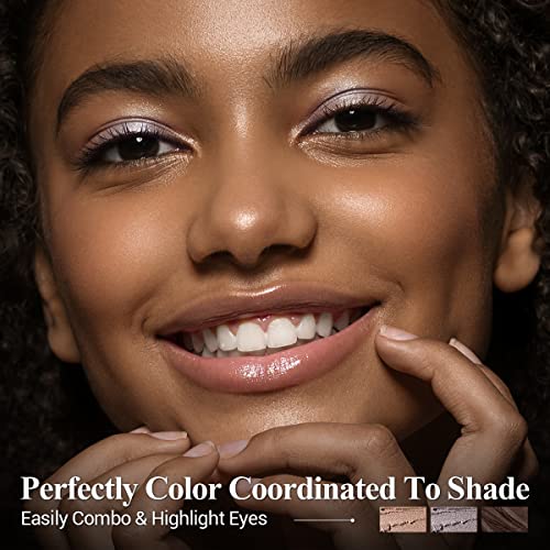 Luxaza 3Pcs Eyeshadow Stick,Matte And Shimmer Neutral Cream Eye Shadow Pencil Crayon Brightener Makeup With Crease-Proof Formula,Waterproof & Long Lasting Eye Shadow And Eyeliner Pen Sets #TOP4