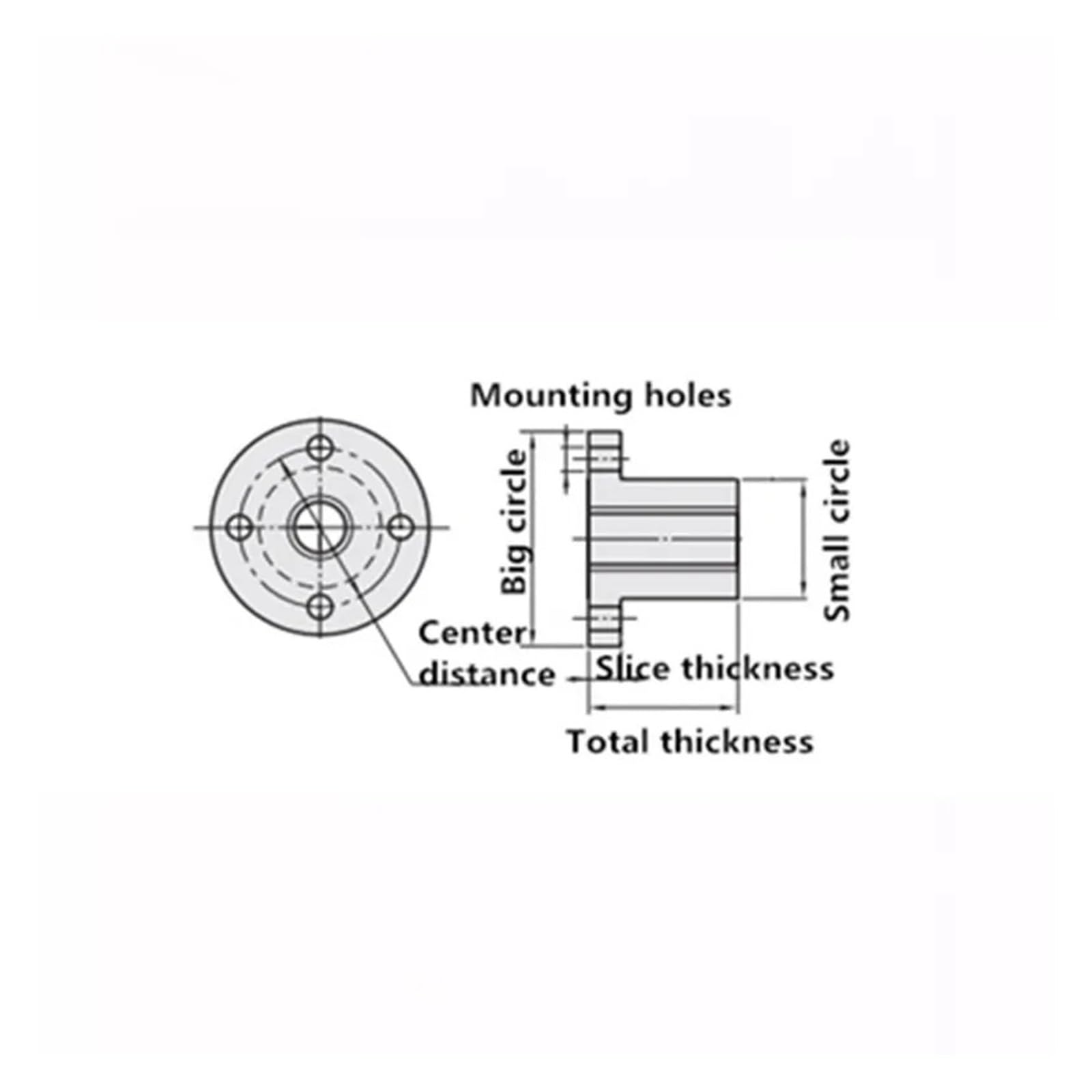 Metal Ball Screw nut 2pcs T16 Lead 8mm Trapezoidal Screw Nut Length 100-900mm 3D Printer Stepper Motor Machines Parts(300mm)