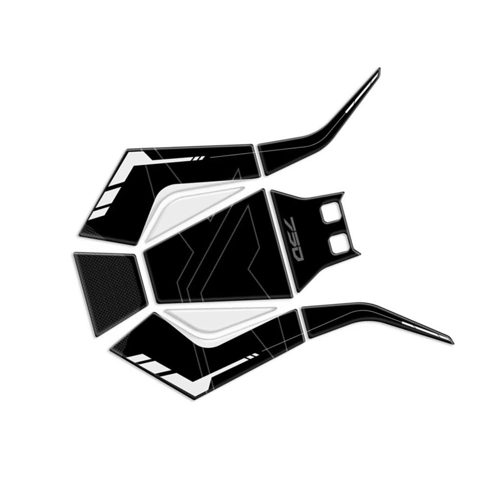 3D Motorcycle Accessories Fuel Tank Protective Stickers for X-ADV 750 2025 for XADV-25-001 Traction Pad Decal(Color2)