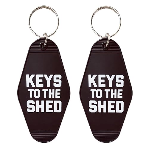 Shed Keychain Motel Key Chain Keys To The Shed Key