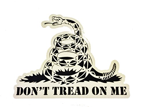 winchester decal - 3m Reflective Gadsden Don't Tread on Me Tactical Tactical Morale Decal Sticker - Black