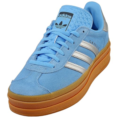 adidas Gazelle Bold Womens Sneaker (Blue Burst Silver, JI0327, 7)