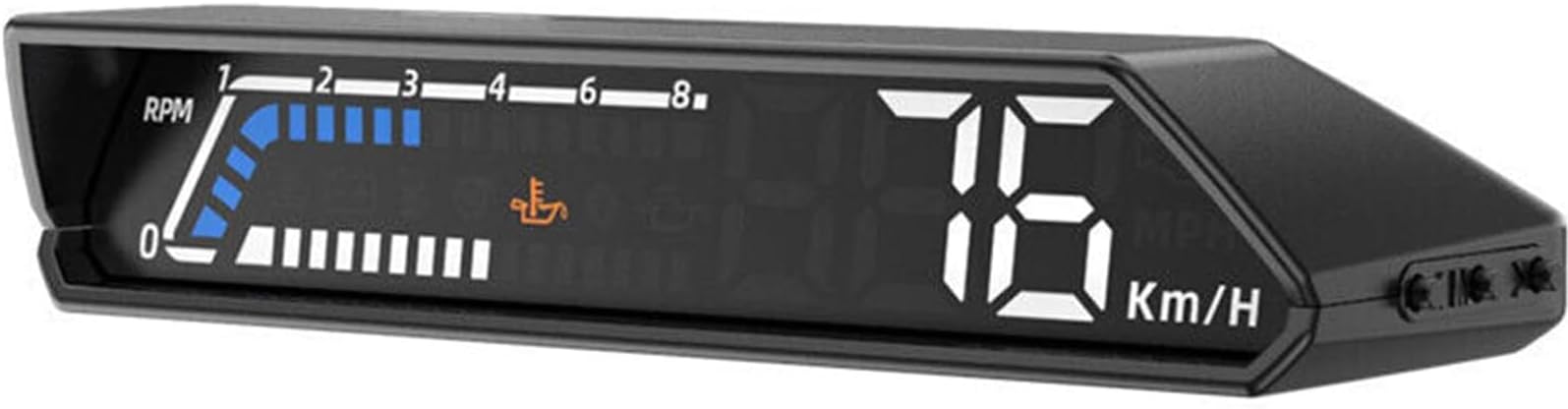 NALACAL HUD Heads Up Display for Car, S100 HUD Head Up Display, OBD Multi Function Car Dashboard Monitor, Compatible for Oil Transmission Temperature Monitoring Alarm, Digital Speedometer