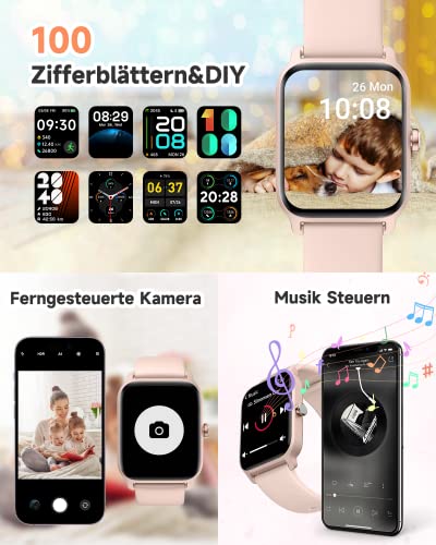 Gydom Smartwatch Damen mit Telefonfunktion bis 100 Euro