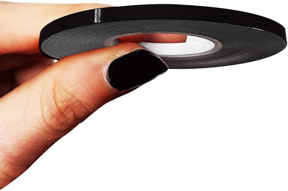 4R Quattroerre.it10454 Trim Stripes Adhesive Strips for Cars, Black, 3 mm x 10 mt