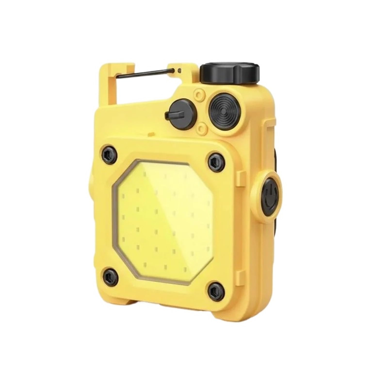 HVSYVVSRL Mini Keychain Light - Adjustable Flashlight Magnetic Worklight USB Rechargeable Waterproof Brilliant Illumination(Yellow)