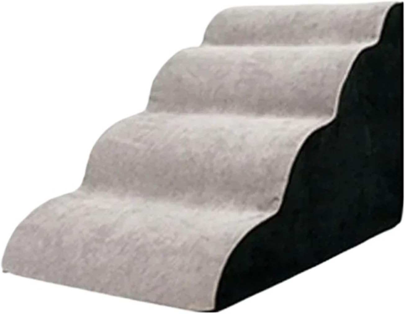 Small Pet Dog Stairs Removable Sponge Ladder, Multifunctional Anti-Slip Soft Bedside Steps for Puppy