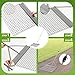 Otoolling Baseball Field Drag Mat Steel Head and Brace Lightweight Adjustable Aluminum Handle Drag Mop Steel Mesh Field Surface Leveling Towing Mat for Lawn Farms Garden Leveling The Ground Equipment