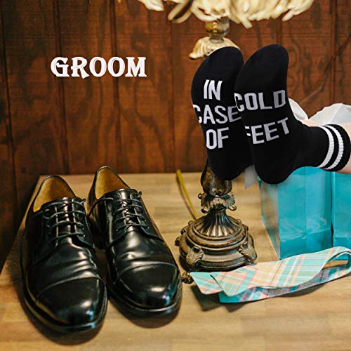 2PAIRS Groom Socks In Case Of Cold Feet Wedding Day Gift Socks Gift From Bride4