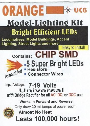 Evan Designs UC6 Chip SMD, Color=Orange, PKG=5
