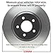 Detroit Axle - Rear Brake Kit for Dodge Grand Caravan Journey Chrysler Town & Country Replacement Brakes Rotors and Ceramic Brake Pads : 12.91