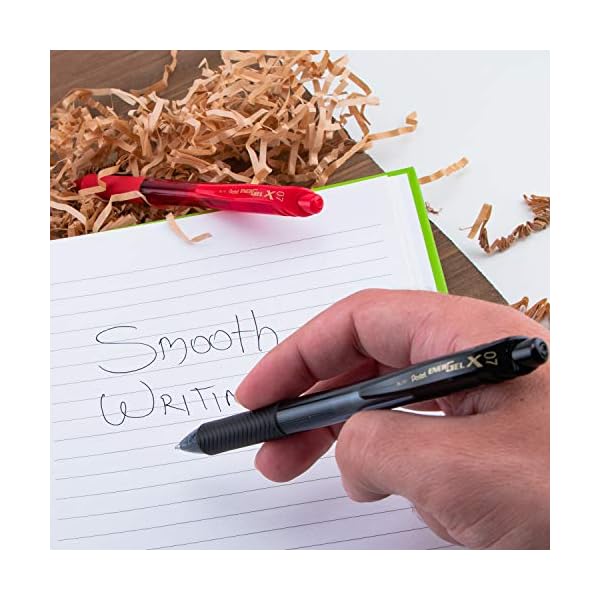 Pentel BLN105-C Gel-Tintenroller EnerGel mit Druckmechanik 0,25 mm Strichstärke und 0.5 mm Kugeldurchmesser, 12 Stück – Bild 8