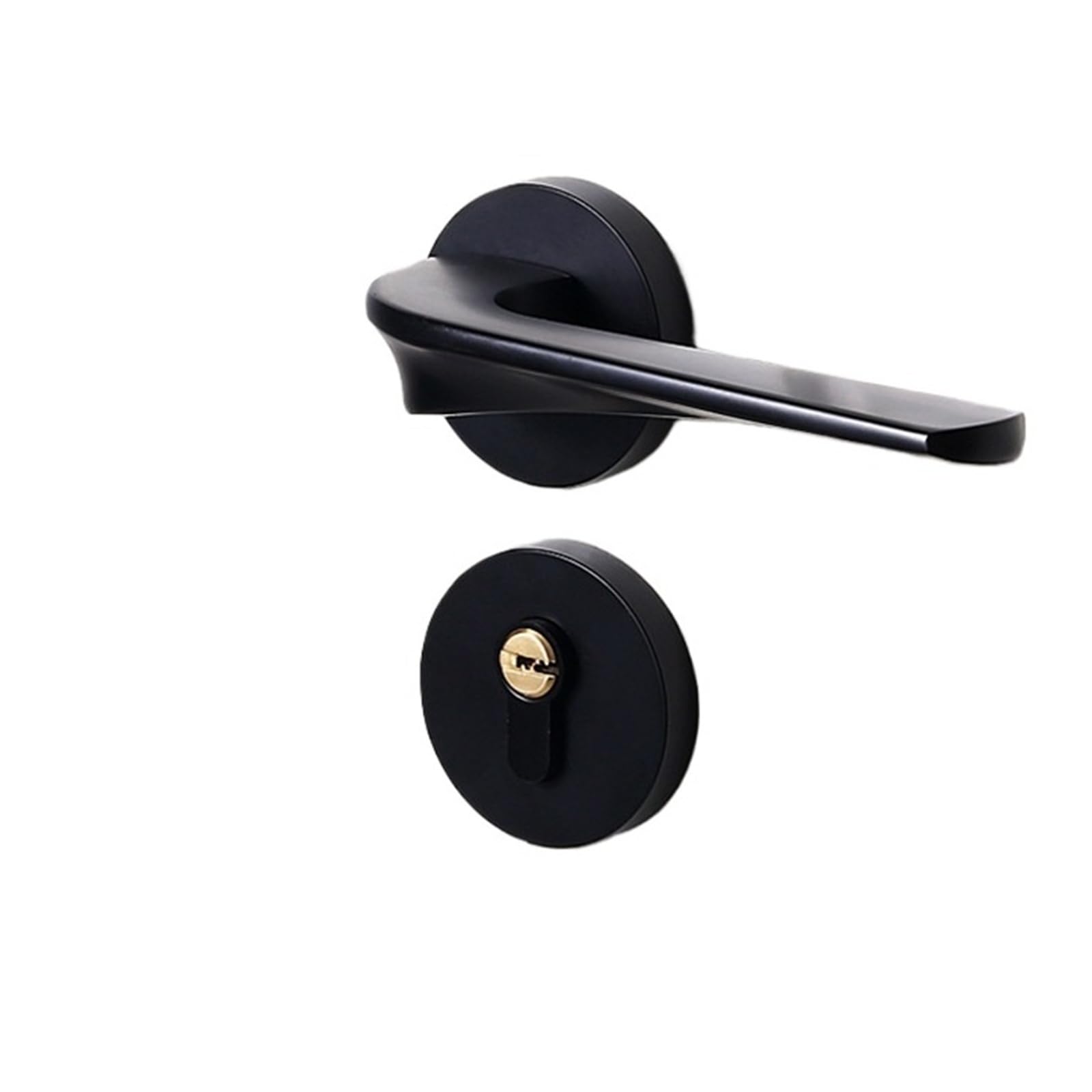 OPTEPYOE Household zinc Alloy Bedroom Door Handle Silent Wooden Split Lock