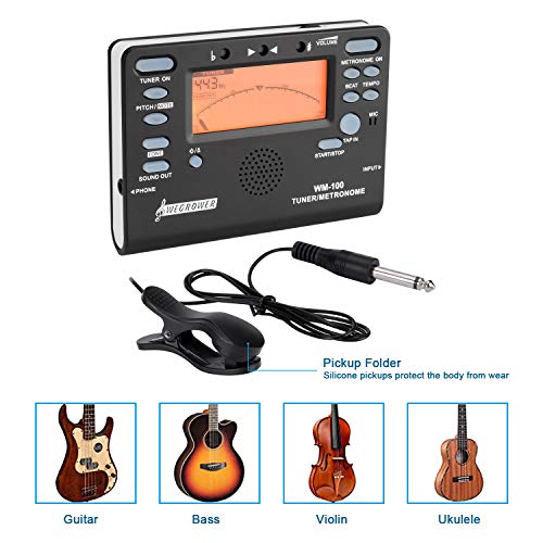 Guitar Tuner Digital Metronome Violin Chromatic Bass Ukulele Saxophone Clarinet - Thumbnail 4