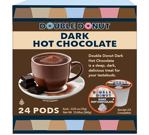 Double Donut Dark Hot Chocolate