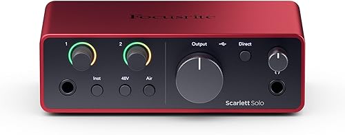Miniatura 1 de Focusrite Scarlett Solo - Interfaz de audio USB de 4 generación