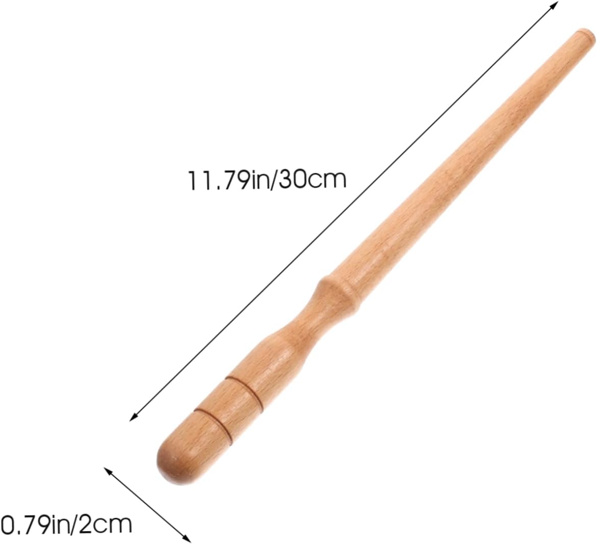 EXAOMBLE Yarn Winding Stick Handheld Winder Tool for Yarn Balls for Home Use Durable Beechwood Design for Knitting and Crocheting