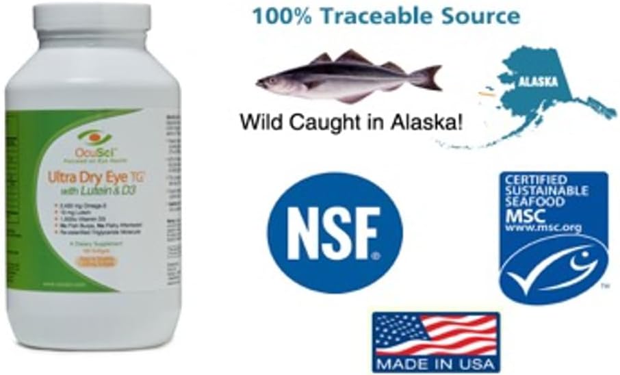 Miniatura 8 de Formulado para ojos secos con triglicéridos omega-3, omega-7, luteína y D3 ultra puro (suministro para 2 meses)