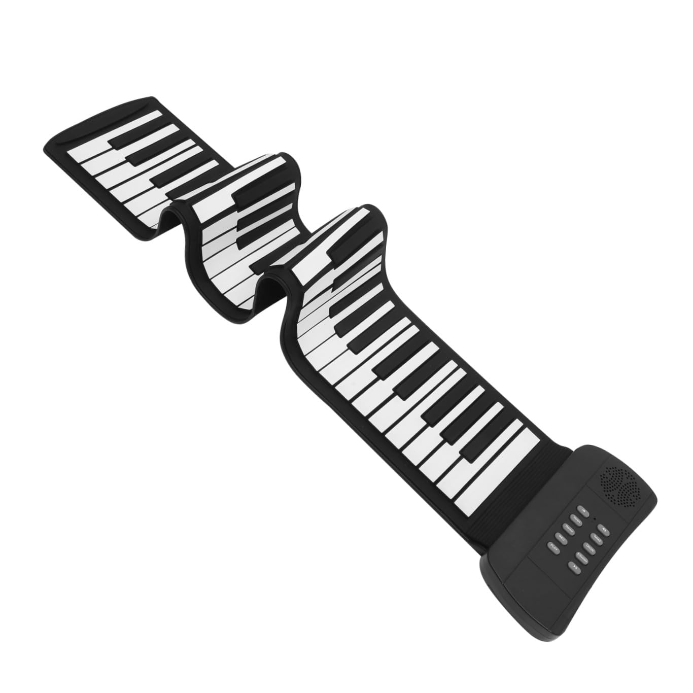 Pianoforte Digitale Portatile Connessione Wireless e Pedaliera Sustain 61 Tasti in Silicone per Ragazzo Ragazza, per Presentazioni e Insegnamento Interattivo