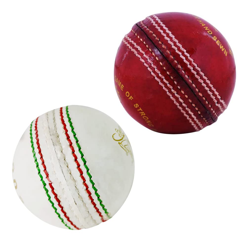 Kosma Lot de 2 balles de cricket en cuir cousues à la main,Taille standard – 156 g,Ballon de cricket en cuir de qualité supérieure,Édition fan – Drapeau de l'Australie,Cadeau et souvenir parfaits