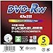 Yamazen QDRW-5C Curiom DVD-RW for Repeated TV Recording, Case of 5, 2X Speed, 4.7GB