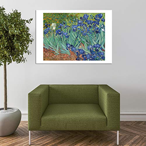 Irises Van Gogh tableau cadre mat giclée Medium Spiffing Prints - 7