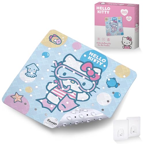 Opiniones y reviews de Accesorios infantiles para ducha favoritos de las personas. 48 Hello Kitty Alfombrilla de Ducha Infantil con diseño I 53 x 53 cm I Alfombrilla Antideslizante para Ducha I Antimoho Alfombrilla de baño antibacteriana con ventosas I Alfombrilla...