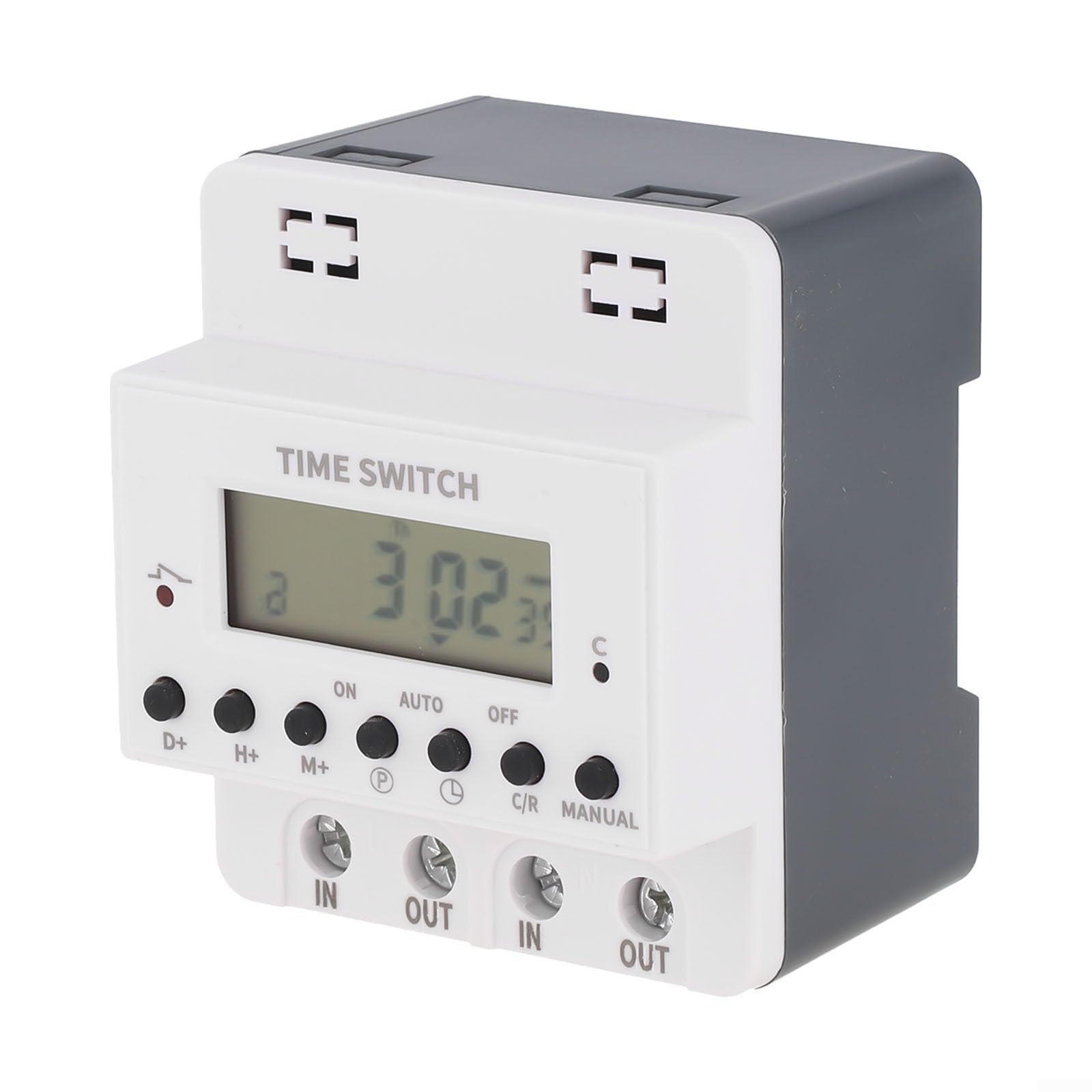 Relé de temporizador inteligente KG316T, temporizador digital, interruptor AC220 V, 60 A-100 A, programable con pantalla LCD para montaje en pared y carril, 28 tiempos de ajuste (100 A)
