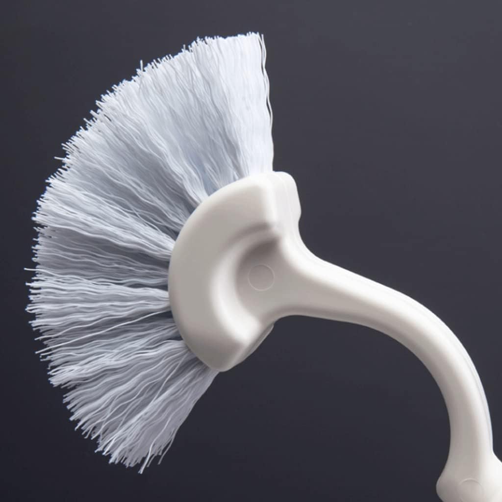 Toilet brushes Bathroom cleaning brush,toilet brush,Toilet Brush Soft Brush Toilet Brush，Toilet Brush and Holder for Bathroom，Deep-Cleaning Toilet Scrub Brush with Curved Brush Head，White Upgraded