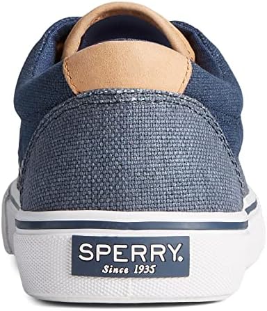 Sperry Men's Striper II CVO Waxy Canvas Sneaker, Navy Tonal, 8 | Image 2