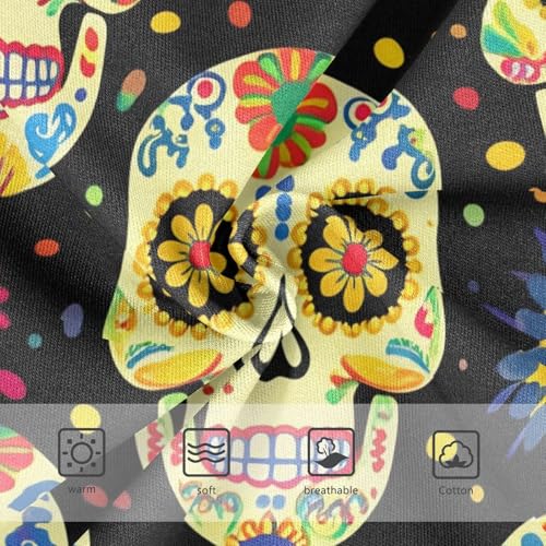 Cotton Toddler Underwear Custom Colorful Sugar Skull Skeletons Floral Girl Panties Cute Funny Briefs Underpants 2t3