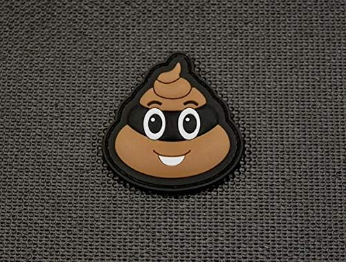 BritKitUSA Turd Burglar 3D PVC Morale Patch Hook Backing