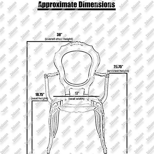 Miniatura 3 de 2xhome Silla de comedor apilable fantasma  Sillón de tocador transparente  Silla de cocina estilo Louis Belle para patio (1, ahumado, sillon)