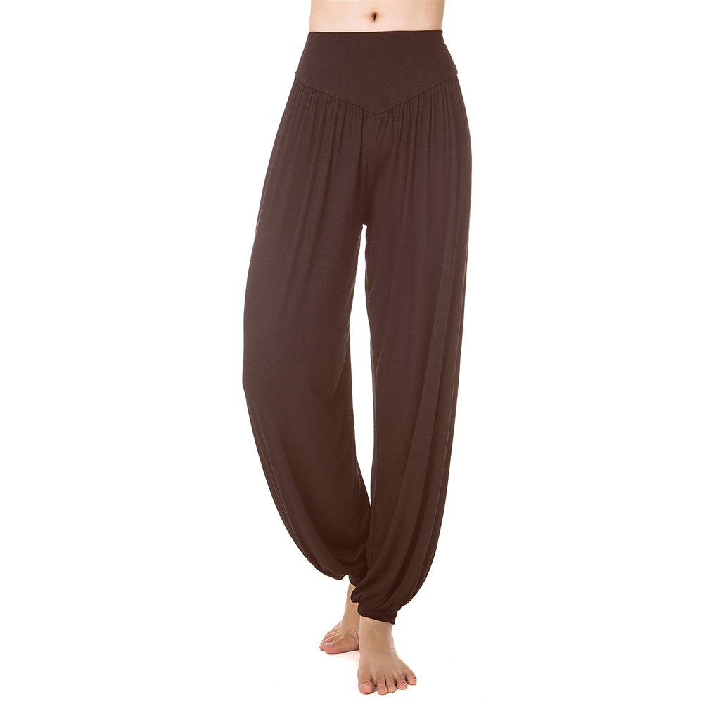 Michelle&A Women's Yoga Pants Harem Pants Active Baggy Pants Casual Trousers Folded Design Leg Pants for Pilates