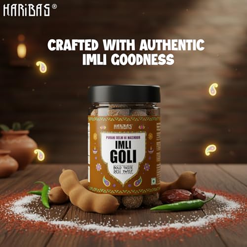 Image of HARIBAS Imli Laddu 300gms Tasty Natural Digestive Candy Pops /Churan Goli