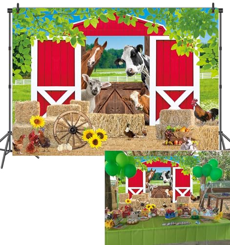 Toile de fond rustique pour cacher un mur et réussir une décoration anniversaire thème ferme