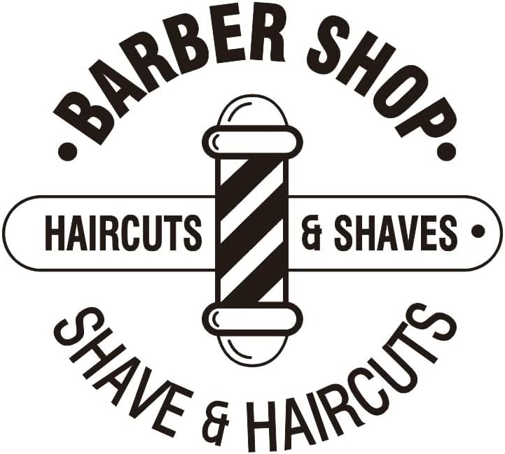 Adhesivo de vinilo extraíble para puerta de peluquería de 16 x 16 pulgadas, adhesivo de vinilo extraíble para puerta de peluquería, espejo o