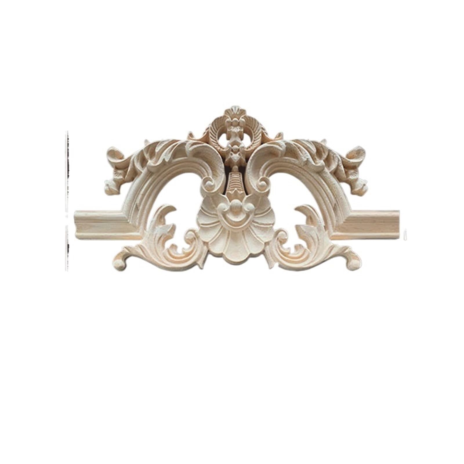 Decoration florale pour la maison en bois de caoutchouc sculpté de style ancien